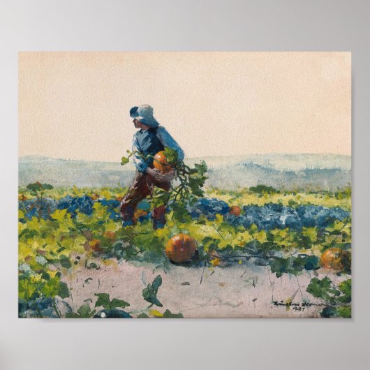 Om een boerenjongen te zijn | Winslow Homer Poster (Voorkant)