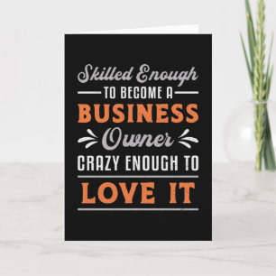 Om een Business Owner Boss Manager Funny CEO te wo Kaart
