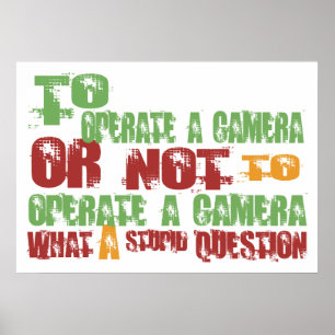 Om een camera in werking te stellen poster