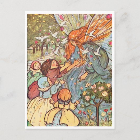 Om een Fairy  illustratie Briefkaart te ontmoeten (Voorkant)