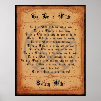 Om een heks te zijn poster