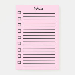 Om een lijst met plakkerige notitie te doen roze 2 post-it® notes