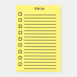 Om een lijst met plakkerige notitiegeel 2 te doen post-it® notes