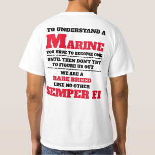 OM EEN MARINE TE BEGRIJPEN T-SHIRT