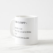 Om een mok van een lijst te doen (Voorkant links)