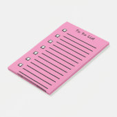 Om een plakkerige notitie te doen roze post-it® notes (Schuin)