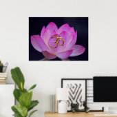 OM en de lotusbloem Poster (Thuiskantoor)