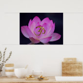OM en de lotusbloem Poster (Keuken)
