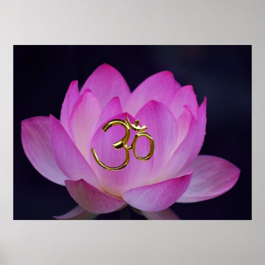 OM en de lotusbloem Poster (Voorkant)