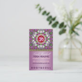 Om Energy Yoga Healing Star Carte de visite (Debout devant)