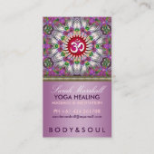 Om Energy Yoga Healing Star Carte de visite (Devant)