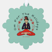 Om For The Holidays Ornament Card Kaart (Achterkant)
