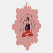 Om For The Holidays Ornament Card Kaart (Rechts)