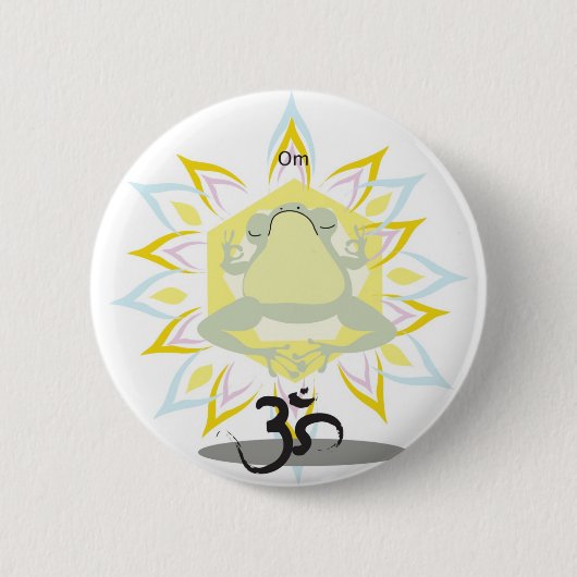 Om Frog Button (Voorkant)