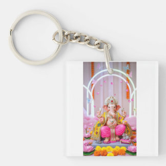 ✨ Om Ganesh – Goddelijk Symbool van Wijsheid & Wel Sleutelhanger