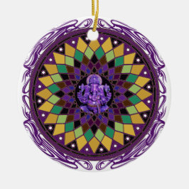 Om Ganesh Mandala Keramisch Ornament