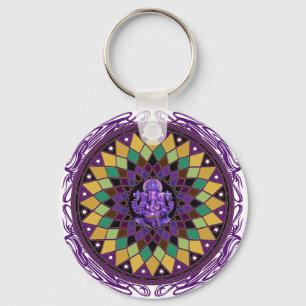Om Ganesh Mandala Sleutelhanger