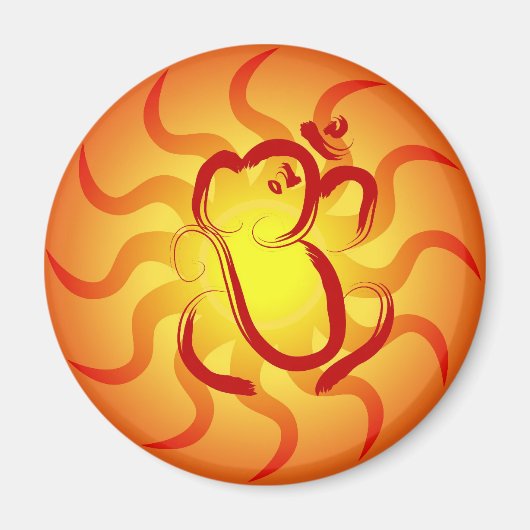 OM Ganesha - Magneet (Voorkant)