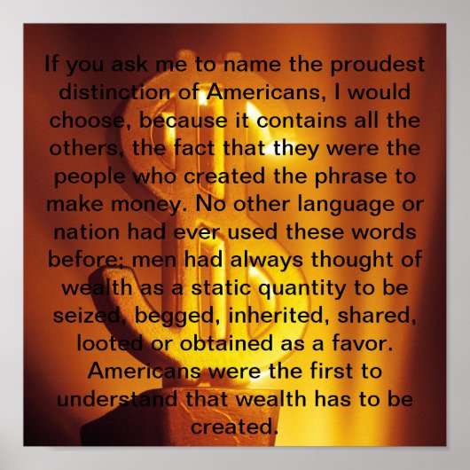 Om geld te verdienen poster (Voorkant)