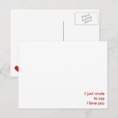 om gewoon te zeggen: "Ik hou van je" Briefkaart (Voorkant / Achterkant)