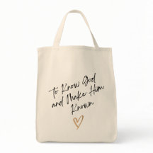 Om God te kennen en hem bekend te maken CC Totebag