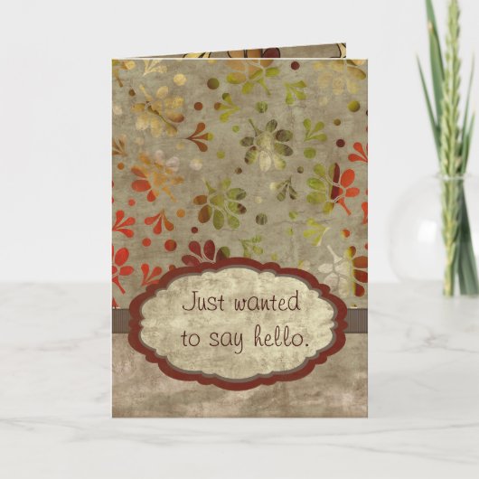 Om hallo enkel te zeggen kaart (Voorkant)