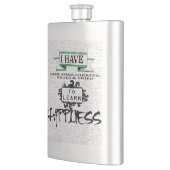 Om HAPPINESS te leren, citaat uit het leven Flacon (Links)