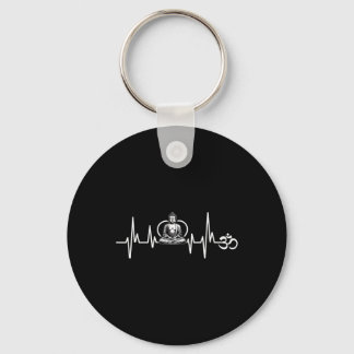 Om Hartslag Funny Sacred Ohm Yoga Meditatie Cool Sleutelhanger