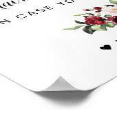 Om het Bouquet Wedding-teken te hebben en te houde Poster (Hoek)