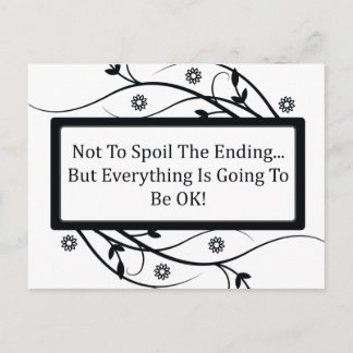 Om het einde niet te bederven briefkaart