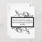 Om het einde niet te bederven briefkaart (Voorkant / Achterkant)