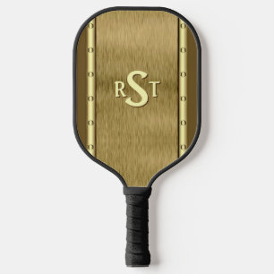 Om het even welke 3 Initiaal Letter Monogram gebor Pickleball Paddle