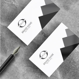Om het even welke 3 Kleuren Geometrische w/Logo Bl Visitekaartje