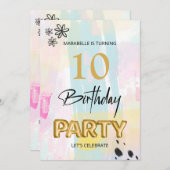 *~* OM HET EVEN WELKE Abstracte Doodle Pastelpense Kaart (Voorkant / Achterkant)