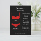 OM HET EVEN WELKE ACHTERGRONDKLEUR: Lingeriegroott Informatiekaartje (Staand voorkant)