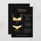 OM HET EVEN WELKE ACHTERGRONDKLEUR: Lingeriegroott Informatiekaartje (Voorkant / Achterkant)