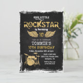 OM HET EVEN WELKE AGE - Rockstar drum plaatste de Kaart (Staand voorkant)