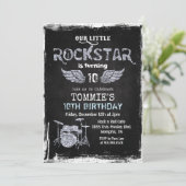 OM HET EVEN WELKE AGE - Rockstar drum plaatste de Kaart (Staand voorkant)