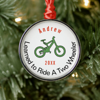 Om het even welke die fiets van de Kleur aan Ride Metalen Ornament