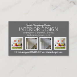 Om het even welke kleur Vier Foto Visitekaartje