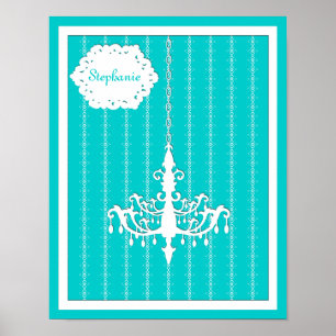 Om het even welke kleurenachtergrond - Moderne bar Poster