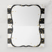 Om het even welke Kleurenstrepen & Goud Confetti L (Binnenkant ongevouwen)