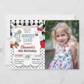 OM HET EVEN WELKE LEEFTIJD - Alice in de Uitnodigi Kaart (Voorkant)