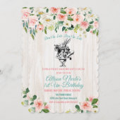 OM HET EVEN WELKE LEEFTIJD - Alice in de Uitnodigi Kaart (Voorkant / Achterkant)