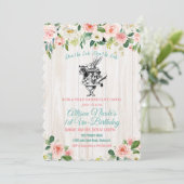 OM HET EVEN WELKE LEEFTIJD - Alice in de Uitnodigi Kaart (Staand voorkant)