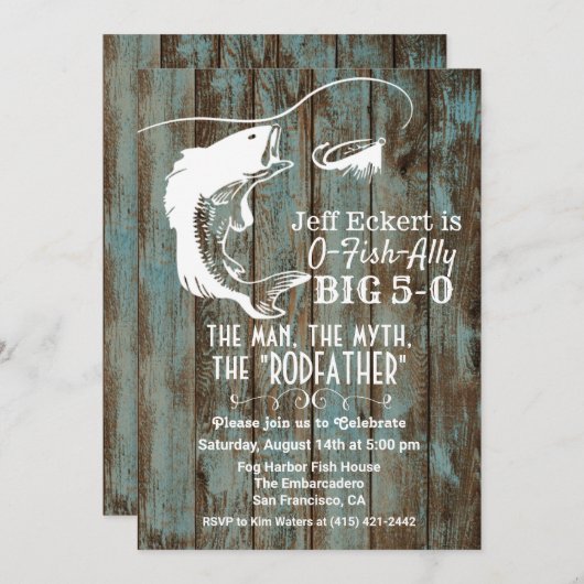 OM HET EVEN WELKE LEEFTIJD - Geviste uitnodiging v (Voorkant / Achterkant)