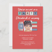 Om het even welke leeftijd voeg fotonaam rode verj kaart (Voorkant)