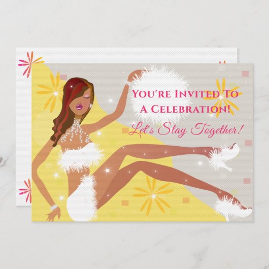 Om het even welke Uitnodiging van de Dag van de Da (Voorkant / Achterkant)