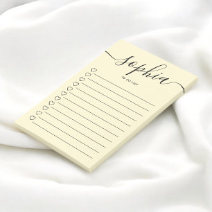 Om het Manuscript van de Lijst te doen hoort Gele  Post-it® Notes