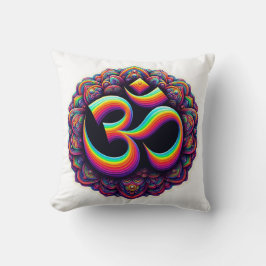 Om Hindu Symbol Sierkussen
